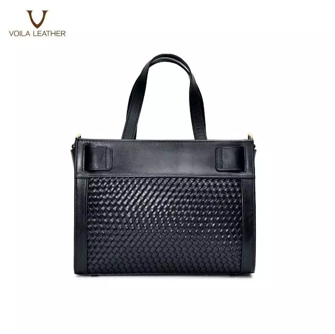 Handbag Selempang Anyam Kulit Asli Voila Briella