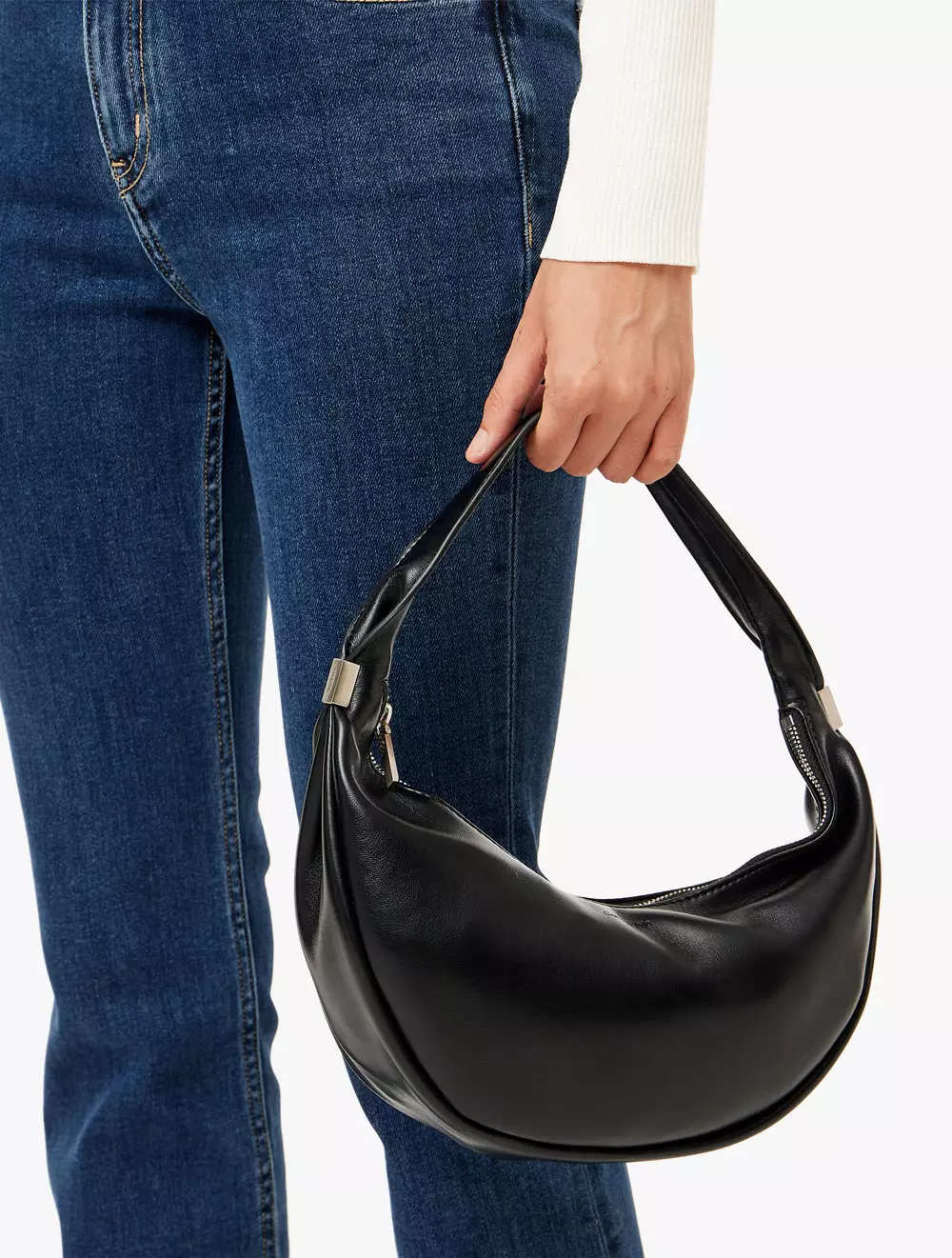 ☆ ☆ Unisex CK Pinched Soft Crescent Hobo Bag Jual Calvin Klein Calvin Klein Jeans Accessories - Unisex CK