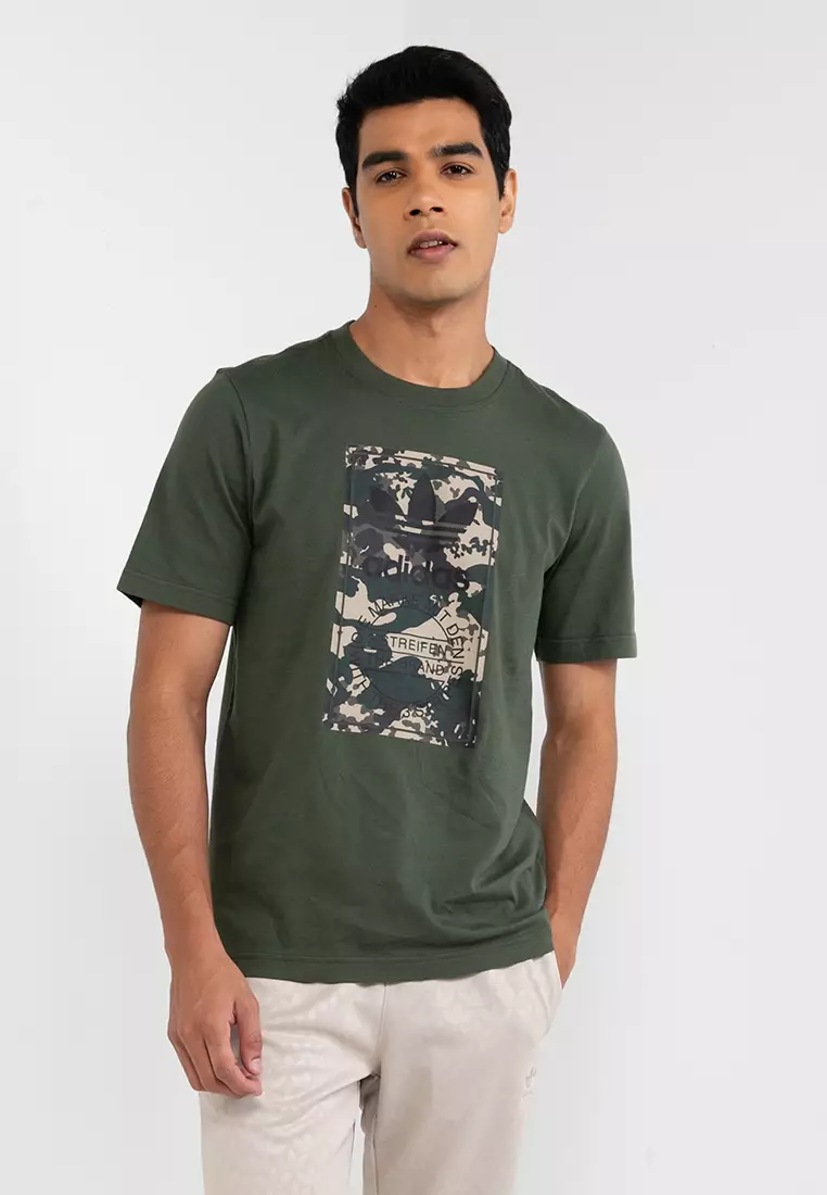 Adidas olive green t shirt mens 2025