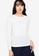 ZALORA BASICS white Basic Drop Shoulder Long Sleeve T-shirt A3555AAB06B30DGS_3