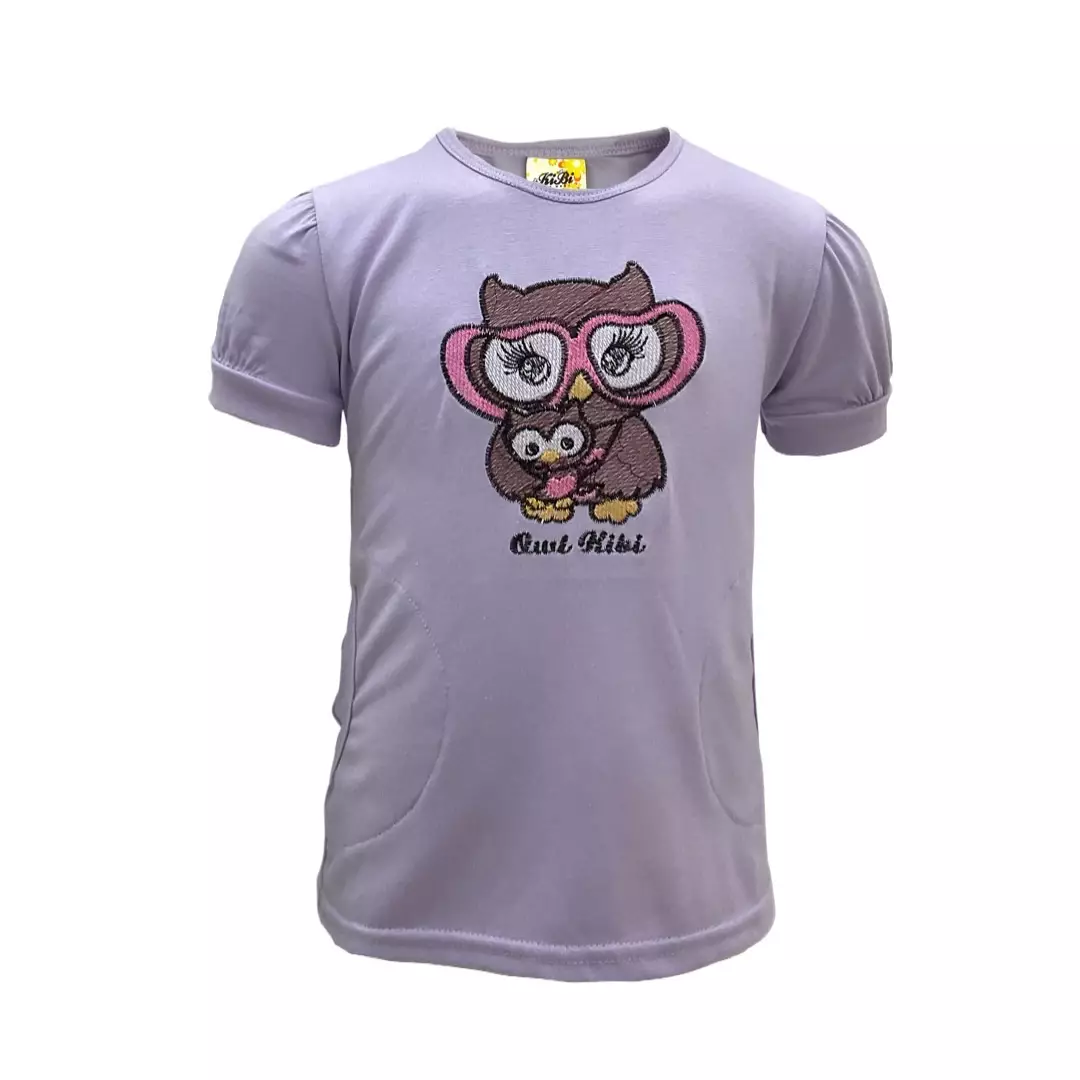 Kibi Kaos Anak Perempuan Bordir Owl 10607817
