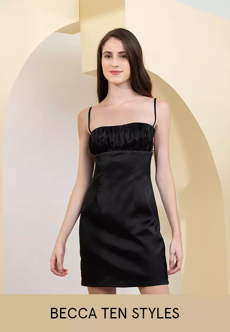 Buy Zalora Studios Staple Mini Slip Dress in Black 2024 Online