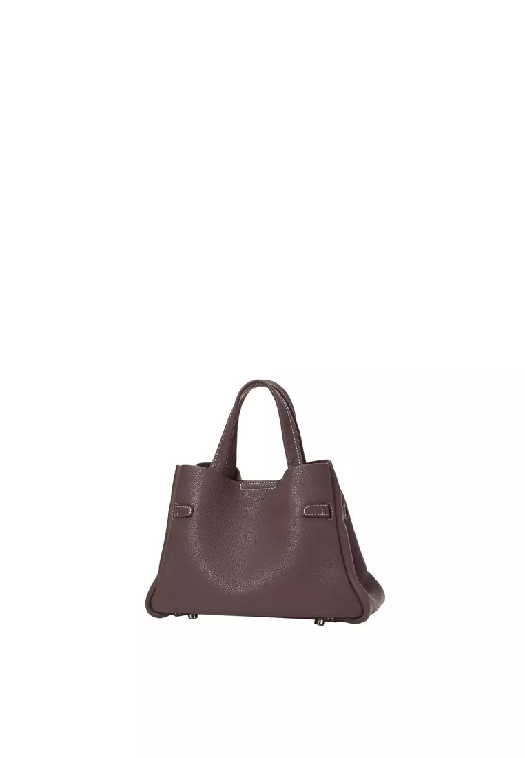 SAOIRSE Belt Soft Structural Shoulder Tote Mini - Cacao