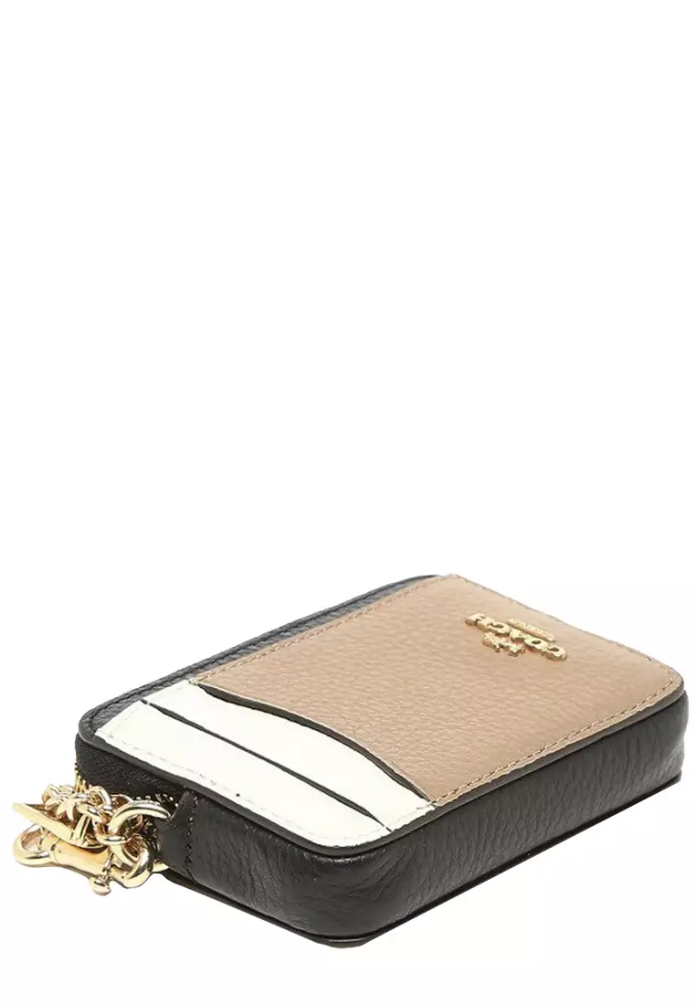Buy Coach Coach Zip Card Case In Colorblock in Chalk Multi C1886 2024