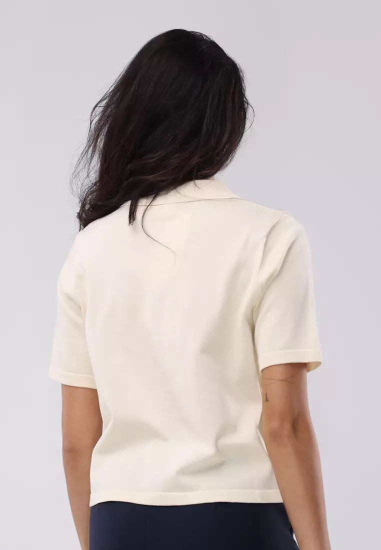 Knitted Short Sleeves Top