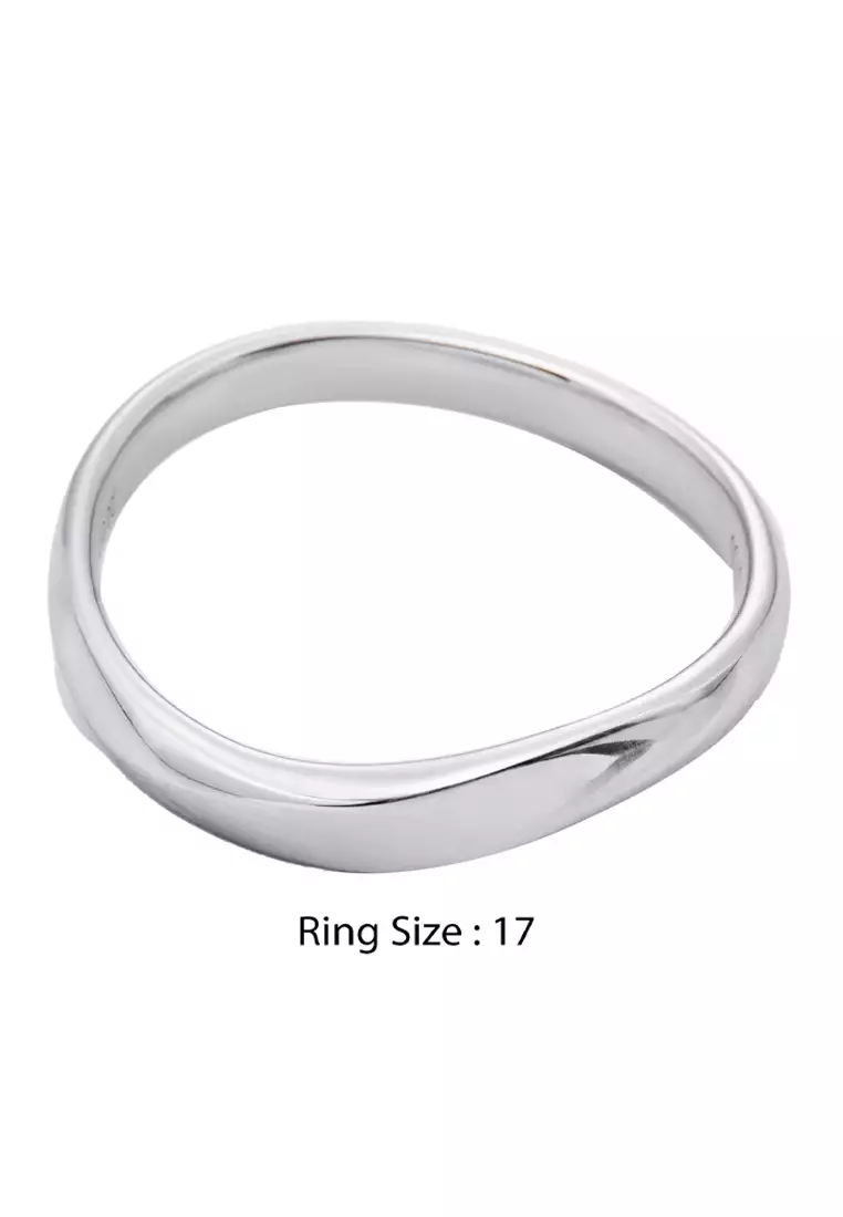 LITZ 18K 白金鑽石戒指 YF-YR7330-W