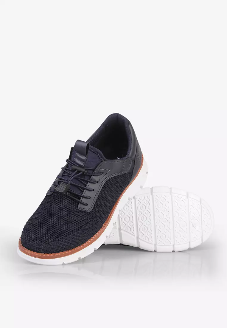 Sneakers Pria Tali Slip On M.Jones Navy