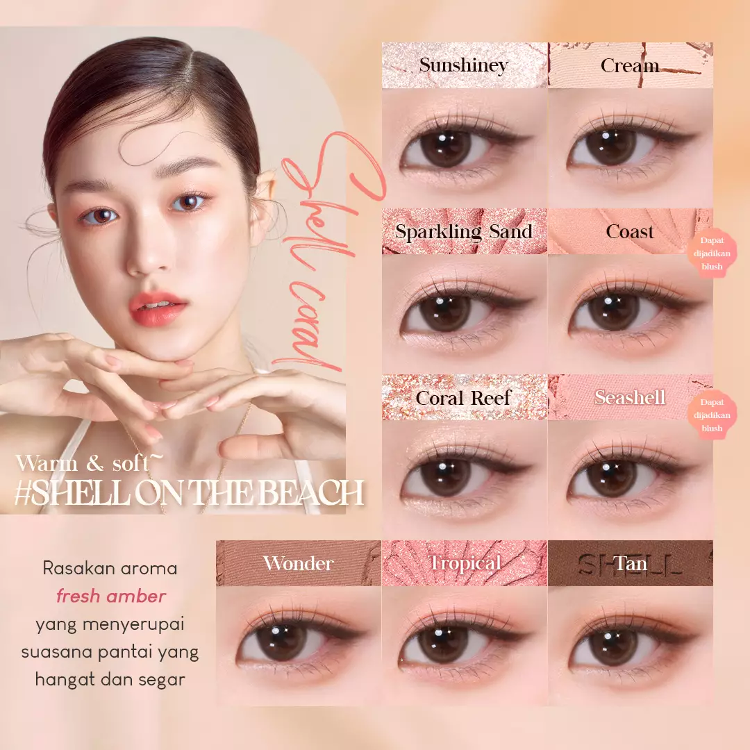 Holika Holika My Fave Mood Eye Palette (Like Shell Collection) 07 Shell In The Sea | Eyeshadow