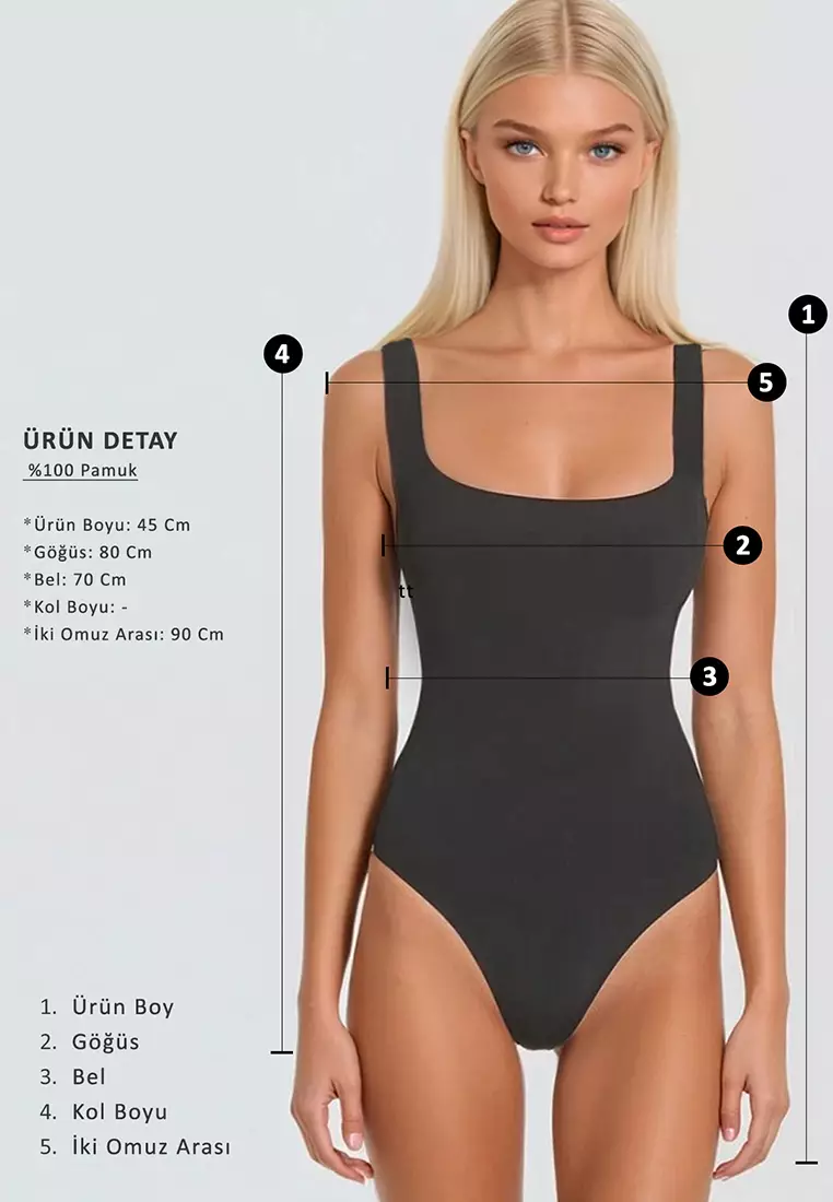 Square Neck Seasonal Mercerized 2-Piece Knitwear Top