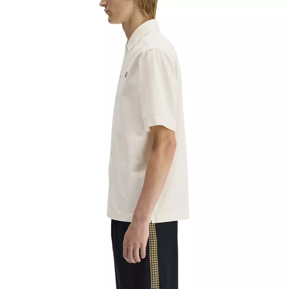 Pocket Detail Short Sleeve Shirt Ecru