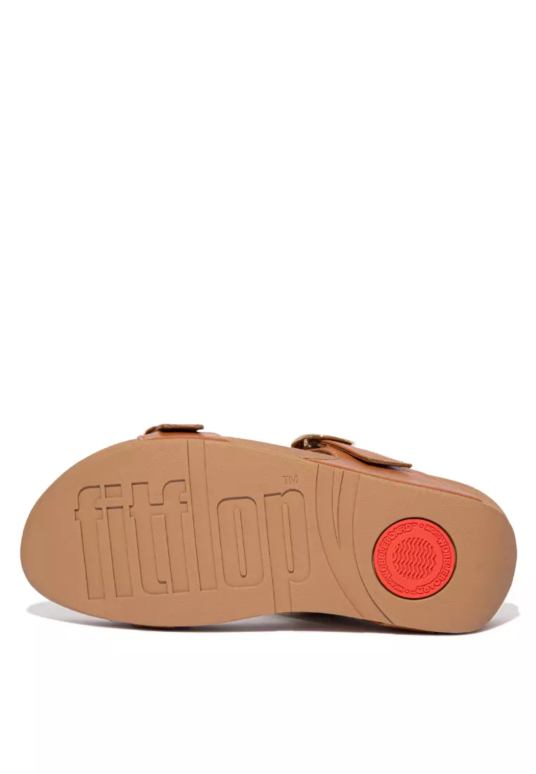 サンダル・ミュール FitFlop Lulu Leather Slides Light Tan ES7-592 FitFlop Lulu Leather Slides Light Tan ES7-592 (Fitflop