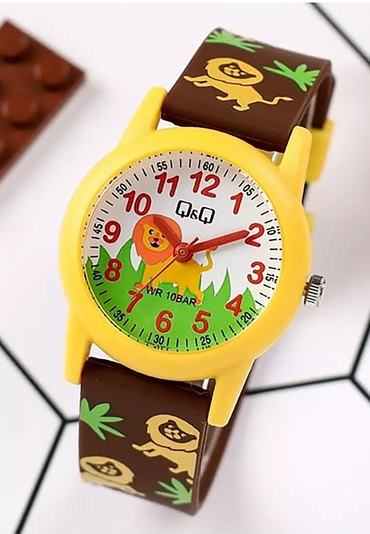 Watch By Citizen V22A-019VY Kids Analog Watch with Brown Resin Strap