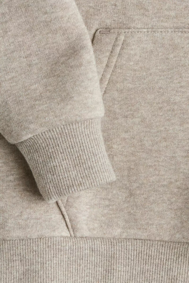 Brushed-inside hoodie