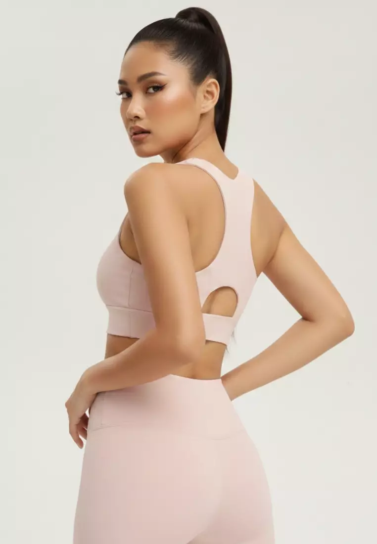 Aries High-Support Zip Sports Bra – Seamless Nylon Spandex Breathable & Quick Dry