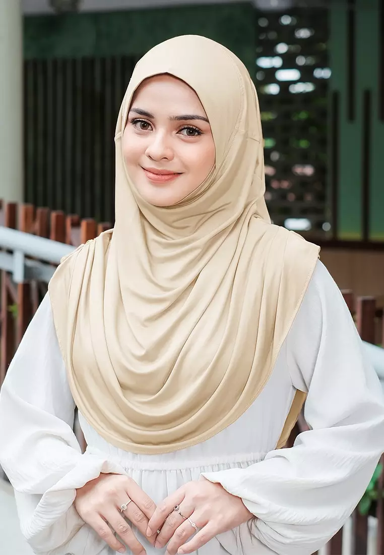 HIJAB INSTAN FATHIA - SOFT CHOCO