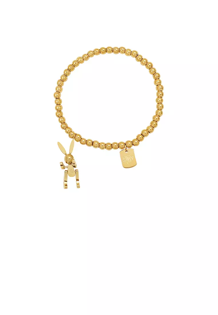 Buy Glamorousky Simple Personality Plated Gold 316L Stainless