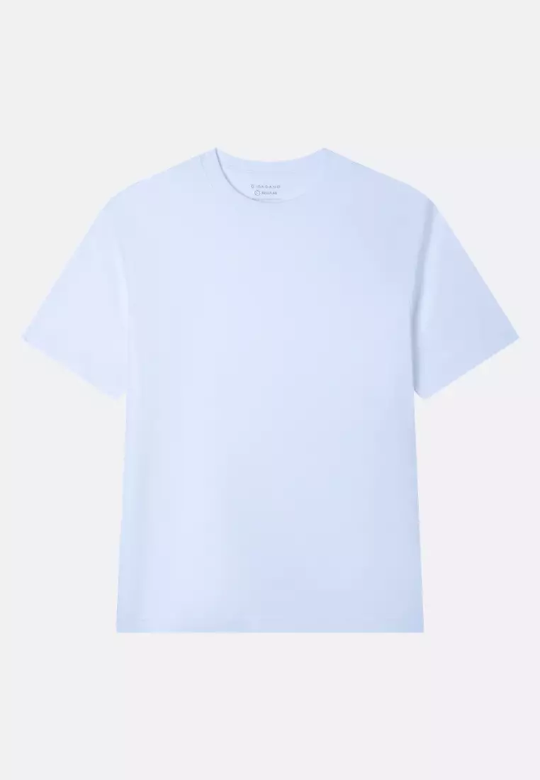 Giordano Men Luxe Touch Regular Fit Mercerized Cotton Short Sleeve T-Shirt
