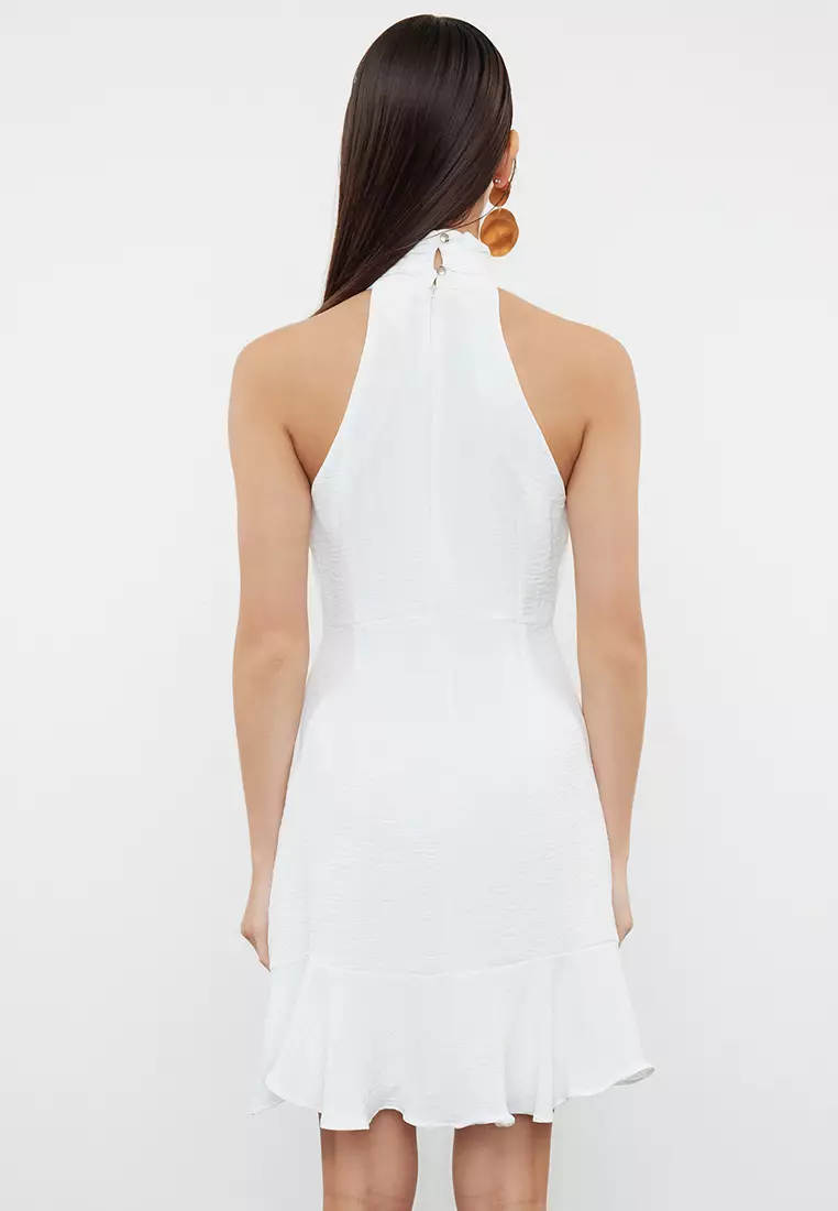 High Neck Mini Dress