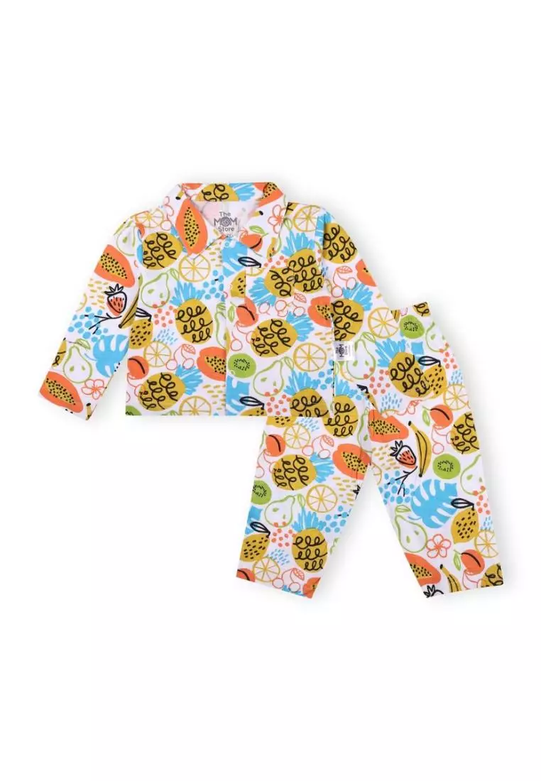 Kids Pajama Set Combo of 2 - Breakfast Club & Sweet Tropical