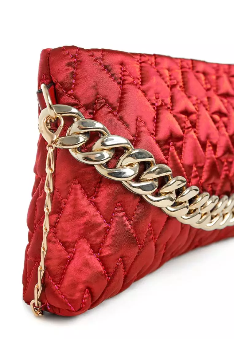 Red on sale wristlet clutch