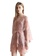 LYCKA pink LCB2117-Lady Sexy Robe and Inner Lingerie Sets-Pink D3128USAC00CAAGS_1