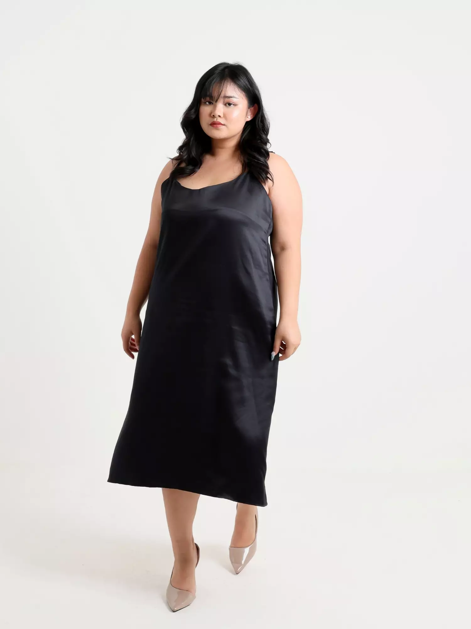 Jual Xtramiles Plus Size Dress Soie Black Original 2025 ZALORA