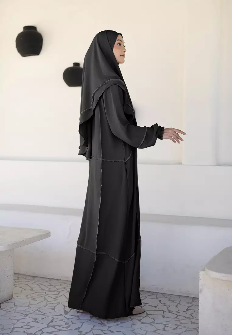 Zelena - Assyami Abaya | Gamis Abaya Umrah Hajj - Black