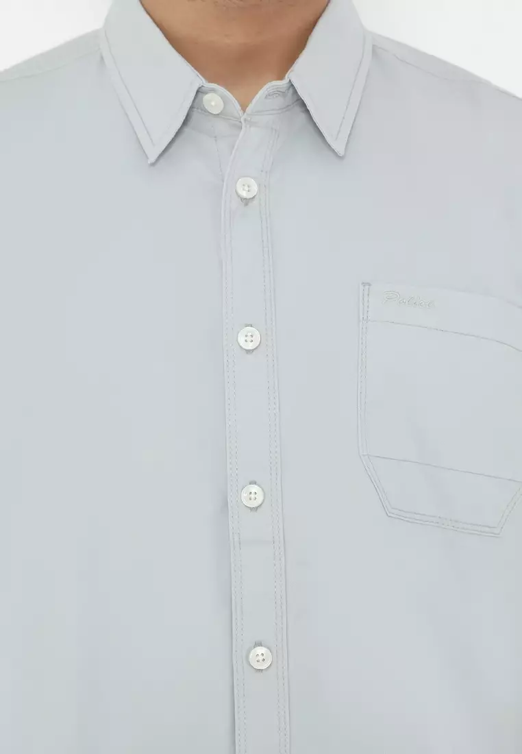 POLICE Kemeja Polos Cotton Regular Fit Pria