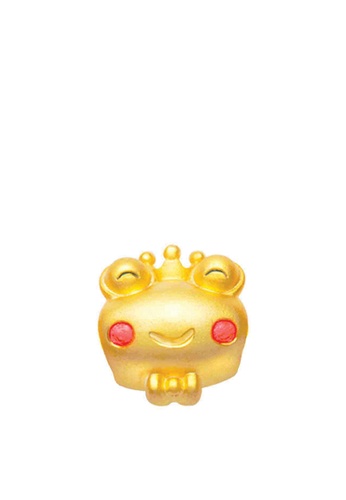 TOMEI red and gold [TOMEI Online Exclusive] The Frog Prince Chomel Charm - The Golden Chomel Collection, Yellow Gold 916 with Complimentary Bracelet (TM-YG0659P-EC) (2.43G) C5116AC8EE7D9CGS_1