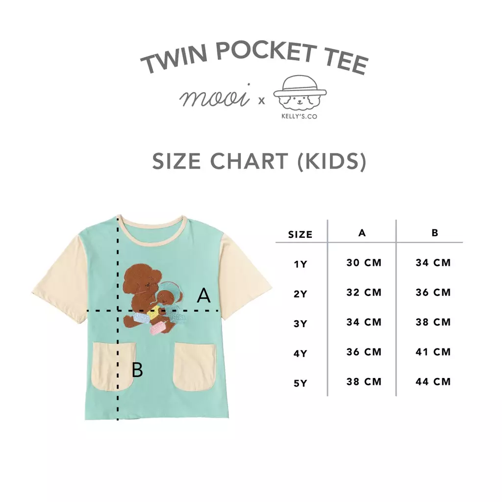 Mooi x Kellysco Twin Pocket Tee (KIDS) - Tosca