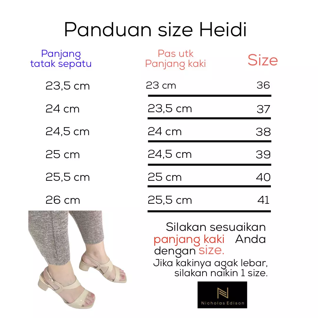 Nicholas Edison Heel Heidi Beige