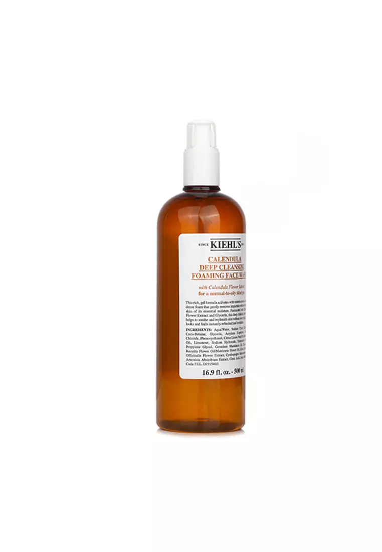 KIEHL'S - Calendula Deep Cleansing Foaming Face Wash 500ml/16.9oz.