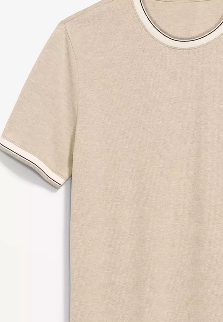 Crew-Neck Pique T-Shirt