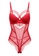 Sunnydaysweety red Lace Slim-Fit See-Through One-Piece Teddy with Bra CA123106RD A35CEUS63D98C9GS_1