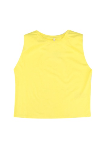 ONLY yellow Padded Shoulder Top CF811KA328E9F1GS_1