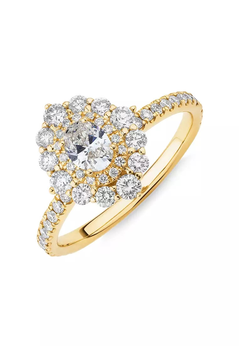 Buy Michael Hill Sir Michael Hill Designer Oval Engagement Ring