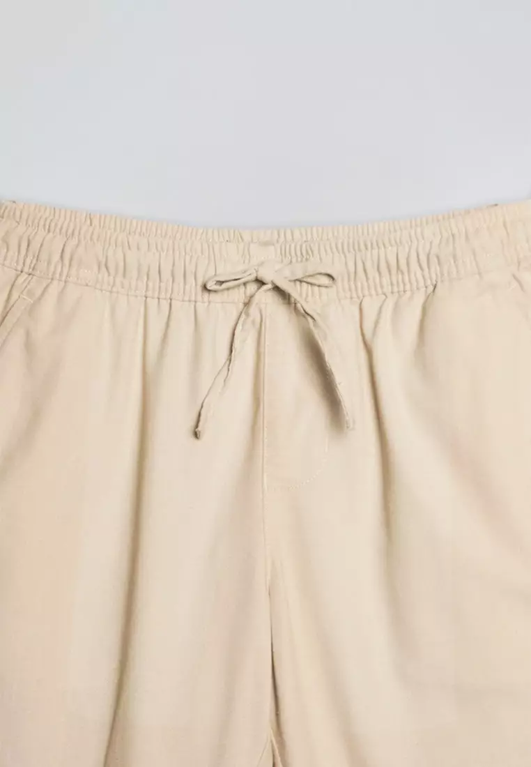 Chic Fit Linen Pull On Pants