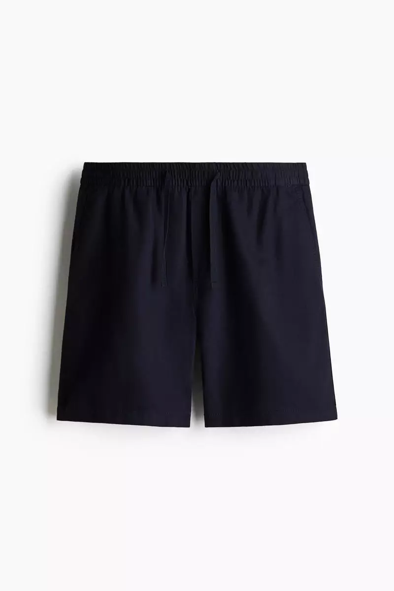 Relaxed Fit Linen-blend shorts