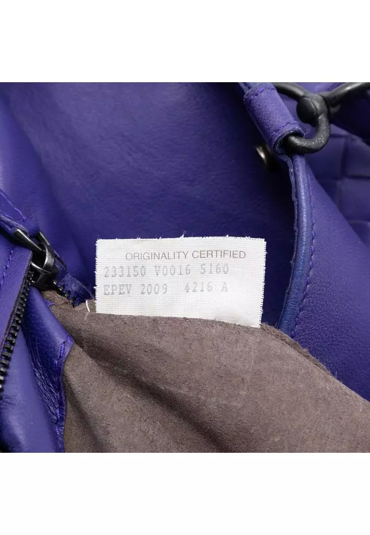 Pre-Loved Bottega Veneta Nappa Intrecciato Flat Tote