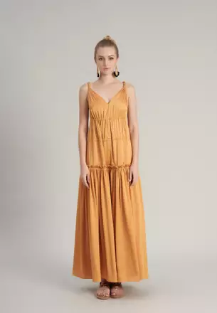 gold foil dress with sleeves Elegant Black Gold Print Dress – Studio J Shop main image 1