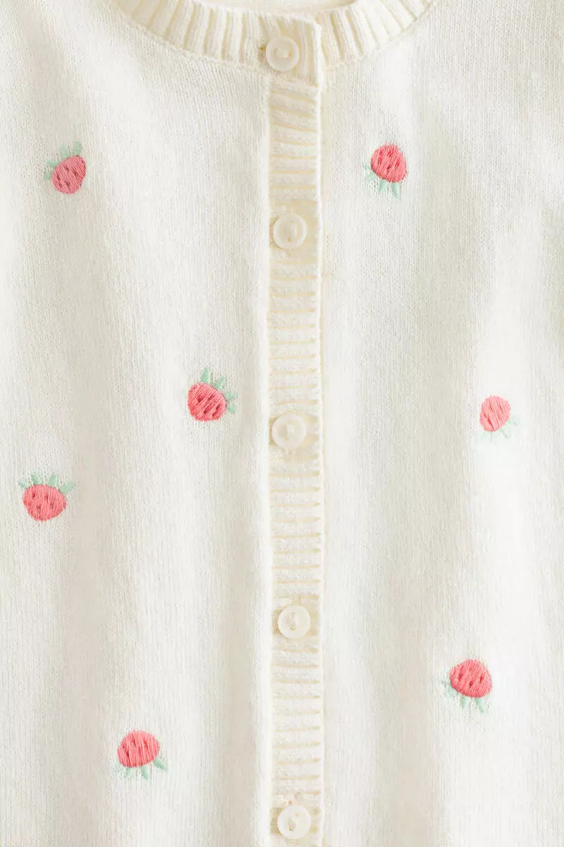 Cotton-knit romper suit