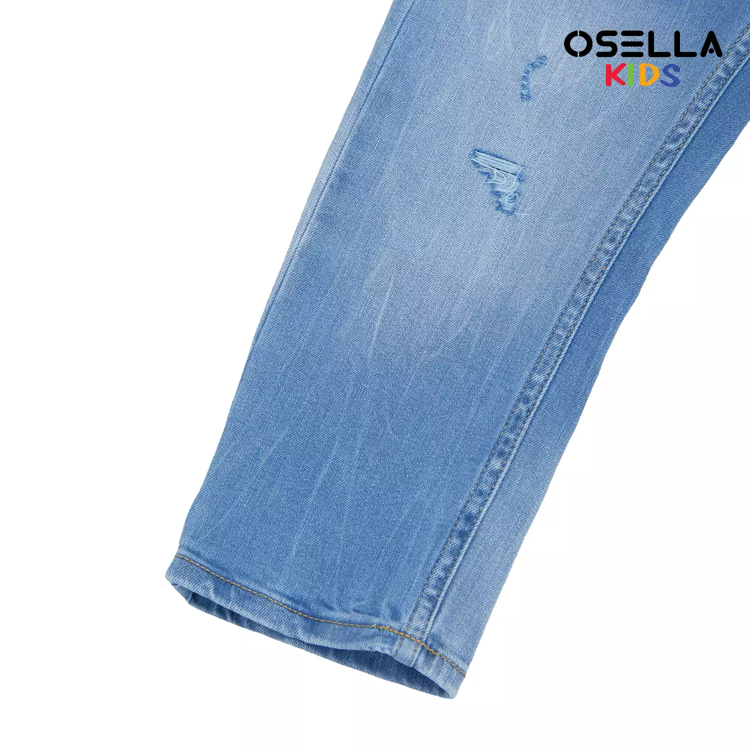 [NEW] Osella Miles Denim Long Pants in Light Washed With Destroy Detailing 228O5004A1 | Celana Jeans Panjang Anak Laki Laki