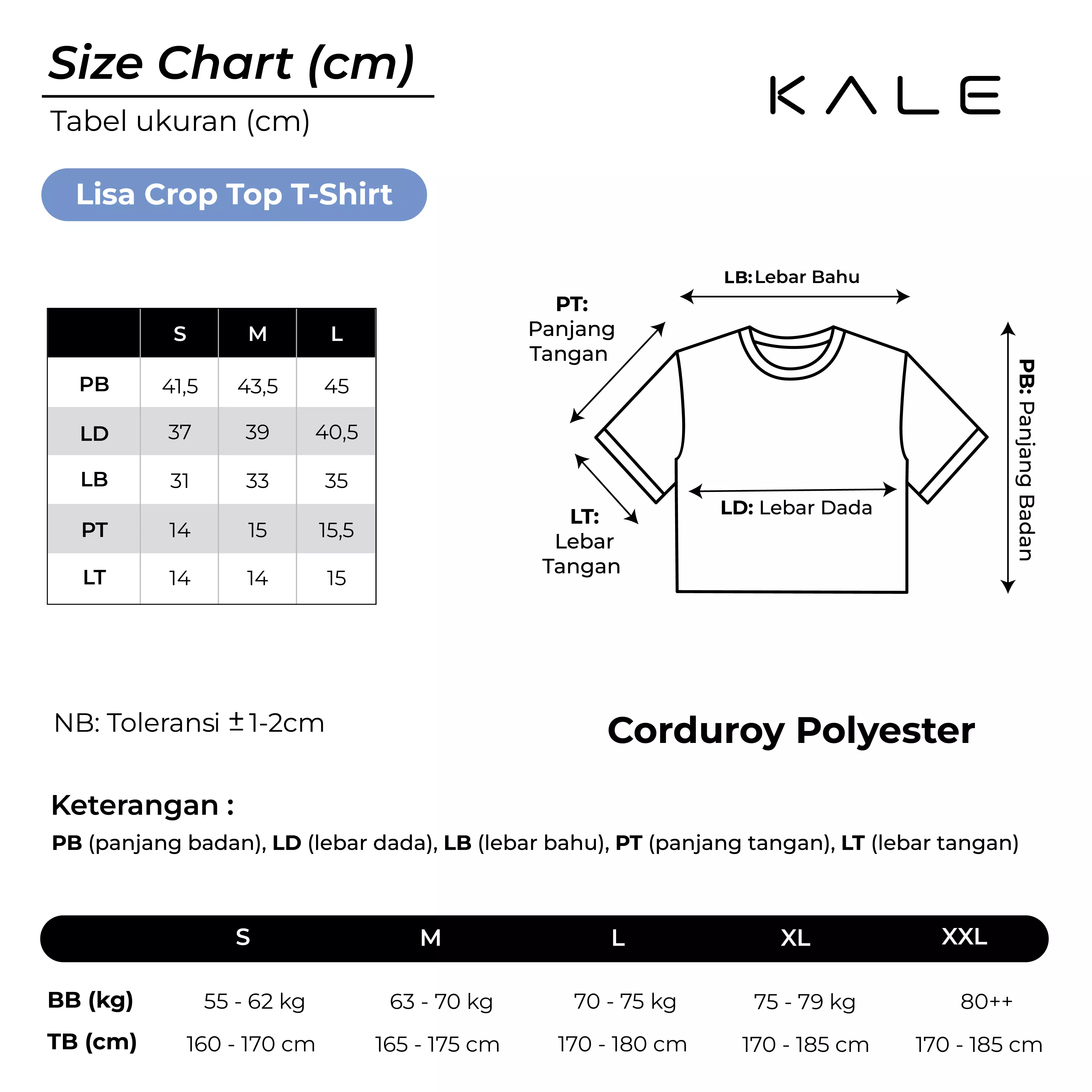 Kale LISA Green / Atasan Crop Wanita / Kaos Wanita / Baju Cewek