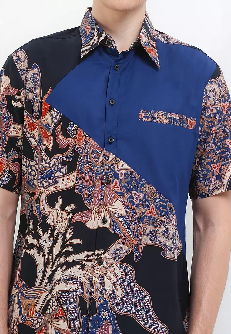 Hem Body Fit Batik Daun