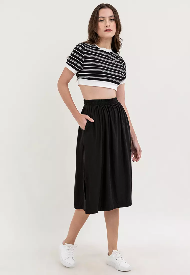 Laica Cotton Midi Skirt