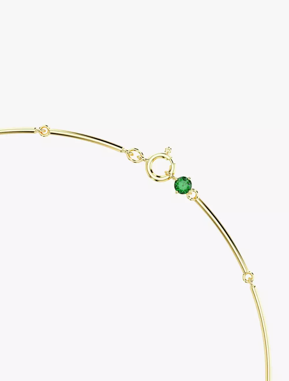 Constella Necklace, Mixed Round Cuts, Green, Gold-Tone Plated - Green