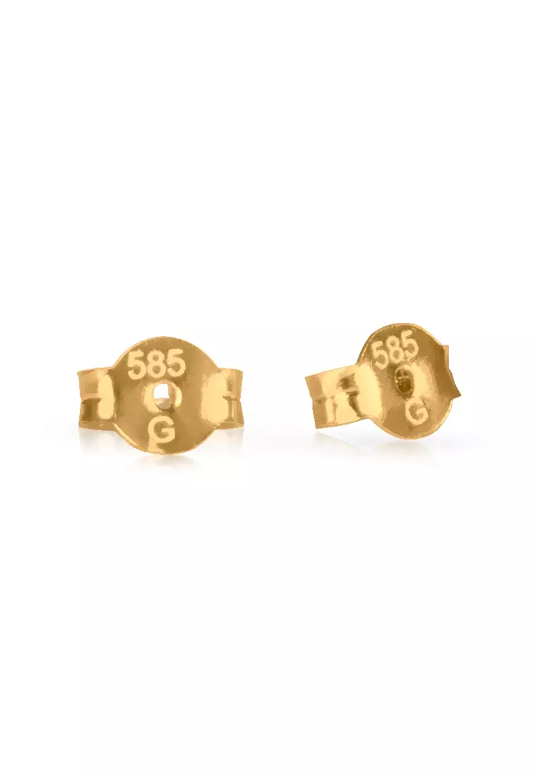 Bar Duo Studs 14k Gold