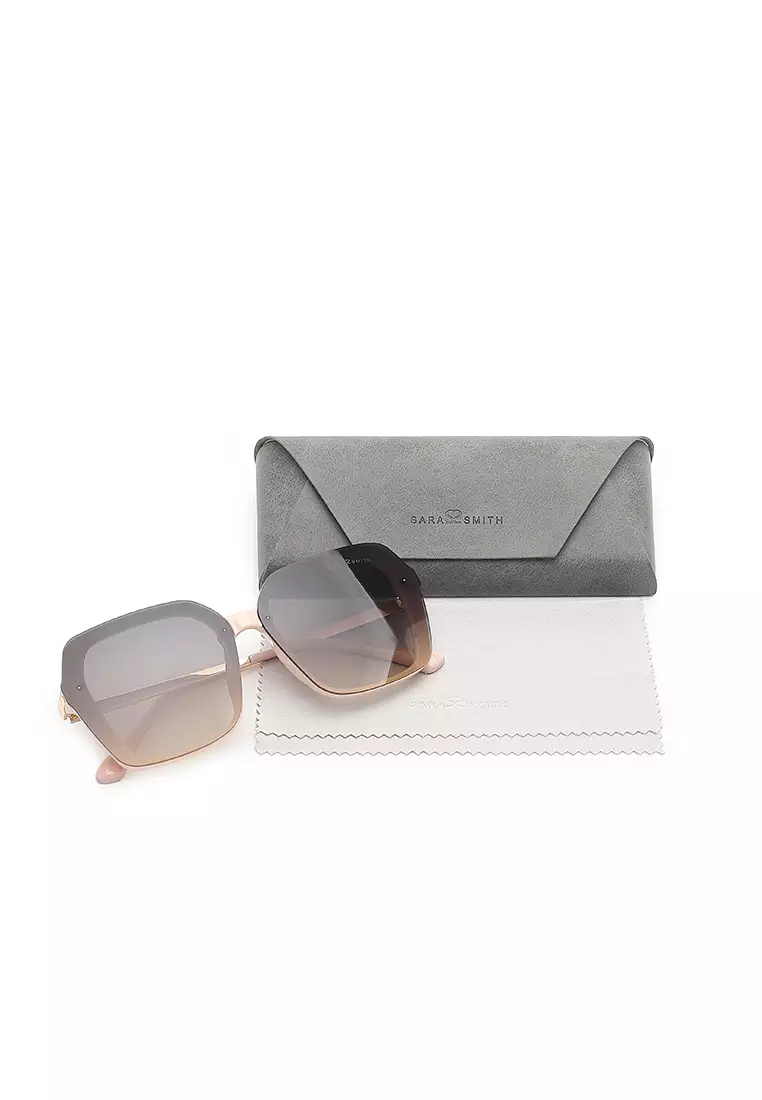 Unisex Fashion Sunglasses (太陽眼鏡) - 米黃色 / 灰色 / 黃色