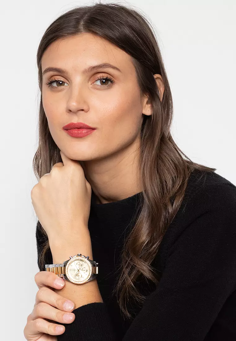 Analog Watch 20121502-Two Tone - Gold Dial