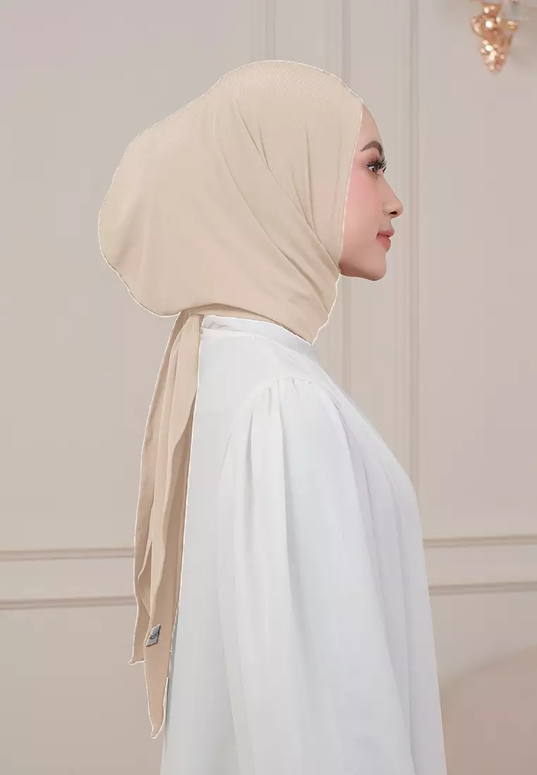 HIJAB INSTAN QIARA - SOFT CHOCO